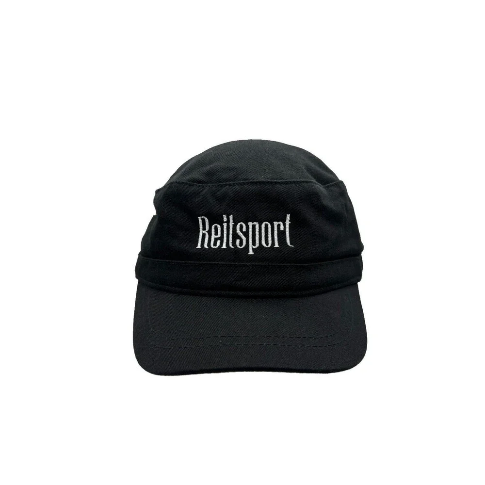 Reitsport Equestrian Gear Hat Black Cadet Military Cap Big